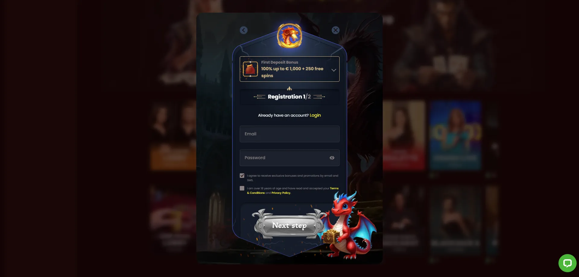 DragonSlots Casino banking options — NZD deposits and withdrawals